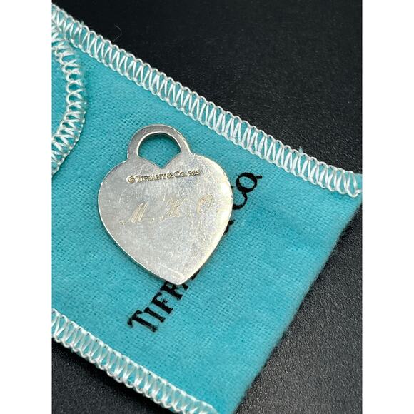 Authentic Tiffany & Co. Sterling Silver Please Return To Tiffany Heart Pendant - Picture 8 of 8